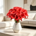 thumbnail image 7 of White Calla Lilies, Artificial Lily Flowers, 10Pcs 35cm Fake Flowers for Wedding Bouquet Home Vase Table Centerpiece Decor, 7 of 7