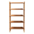 thumbnail image 3 of Baxton Studio Lucera Farmhouse Display Shelf, 5-Tier, Oak Brown, 3 of 9