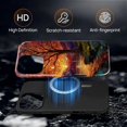 thumbnail image 3 of Magnetic Phone Case for iPhone 16 Pro, Compatible with MagSafe, Durable 2 Layers Full Covered Shockproof Protective Cover-Stained Glass Sunrise Fall Leaves, 3 of 4