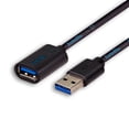 thumbnail image 2 of Cable de Extensión Digital USB 3.0 SatelliteSale Macho a Mujer Tipo A PVC Negro 15 Pies, 2 of 9