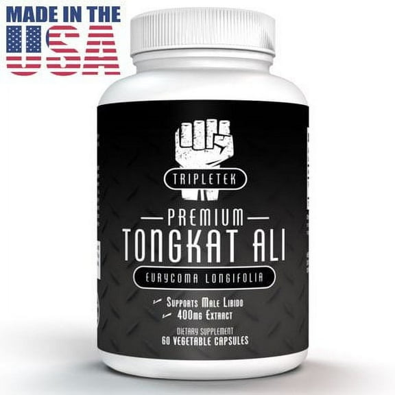 Tongkat Ali Extract - Premium Natural Testosterone Booster, Potent 400mg To Naturally Support Low T, Libido, Lean Muscle Mass, Overall Well-Being - Aphrodisiac Rescue, 60 VCaps