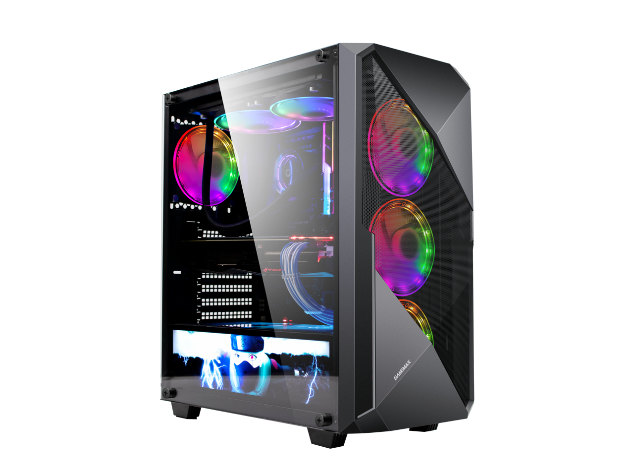 CASE GAMER GAMEMAX REVOLT, VIDRIO TEMPLADO, FAN RGB