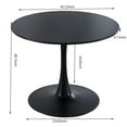 thumbnail image 3 of Furvclv Tulip Table, Mid-century Dining Table, For 4-6 People, With Round Tabletop, Pedestal Dining Table, Modern Leisure Coffee Table for Dinning Room, Bedroom, Kitchen, 3 of 9