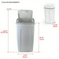 thumbnail image 5 of Xiaopangcheng 13 Gallon Swing Top Kitchen Trash Can - Plastic, Removable Lid - 1pc, Black — Residential Use, Standard Application, 5 of 6