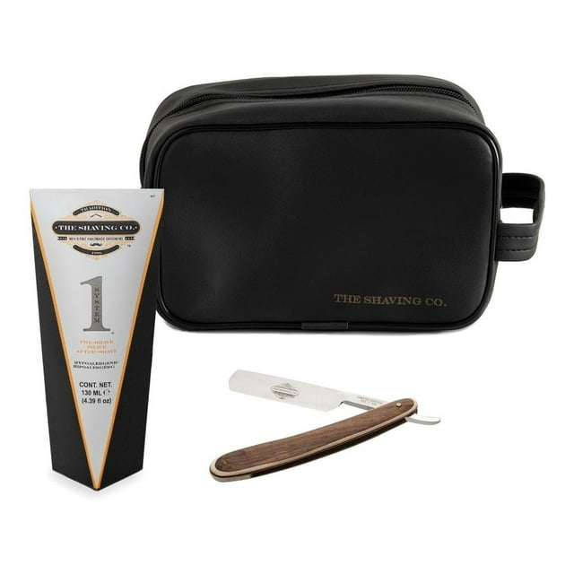 Kit The Shaving Co One System Navaja Neceser Barba amarillo 1