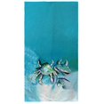 thumbnail image 1 of Betsydrake BT1134 White Crabs II Beach Towel, 1 of 1