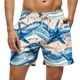 thumbnail image 2 of Kakii Men's Swim Trunks Hawaiian Bathing Mesh Lining Suit Swimsuits Beach Shorts with Pockets, 2 of 6