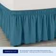 Subrtex Elastic Wrap Around Bed Skirt Dust Ruffle Smooth Soft Bed Frame