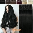 thumbnail image 2 of SEGO Red Clip in Hair Extensions Human Hair Full Head 100% Real Remy Thick Hair Extensions Silky Straight Balayage Blonde Hair Pieces, 2 of 7