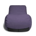 Jaxx Bean Bags Jaxx Arlo Bean Bag Chaise Lounge Chair with Chenille Cover Purple