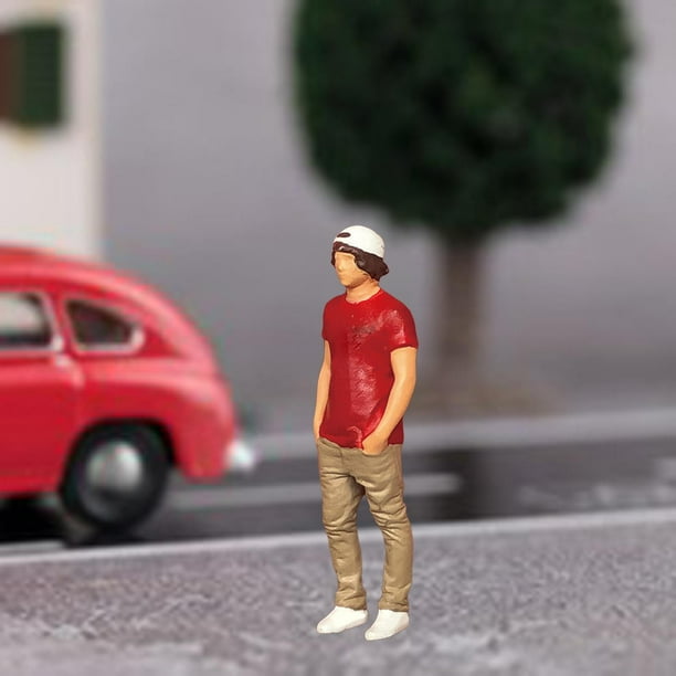 Figuras de personas 1:64 CUTICAT Manualidades DIY Resina Rojo