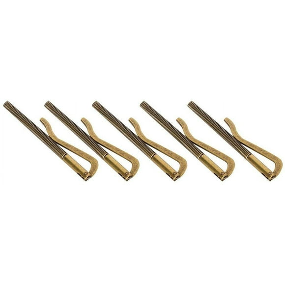 ZOUSSIQI 5pcs Money Cash Clip, 85mm High Hardness Spring Electroplated Steel Metal Money Clip for Leather Wallet Cash Check Credit Card(Bronze) CA919-59789