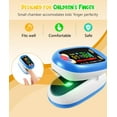 thumbnail image 3 of Pulse Oximeter, Rechargeable Oximeter for Kids & Children, Blood Oxygen Saturation, Pulse Rate Monitor, Cute Cartoon Design, USB-C Charging, 3 of 7