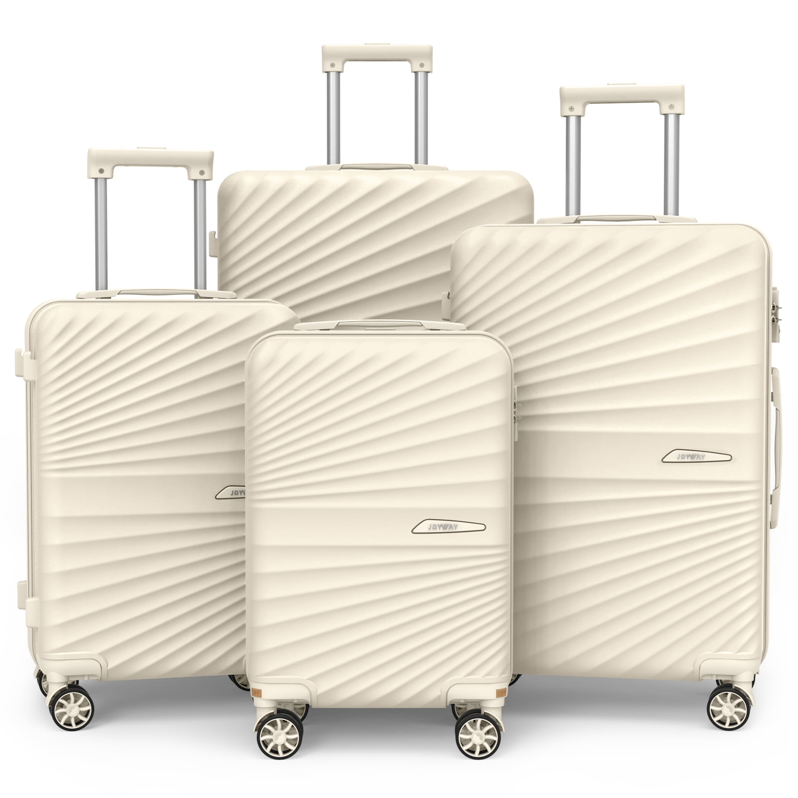 Joyway 4-Piece Hardside Luggage Set with Spinner Wheels and TSA Lock ...