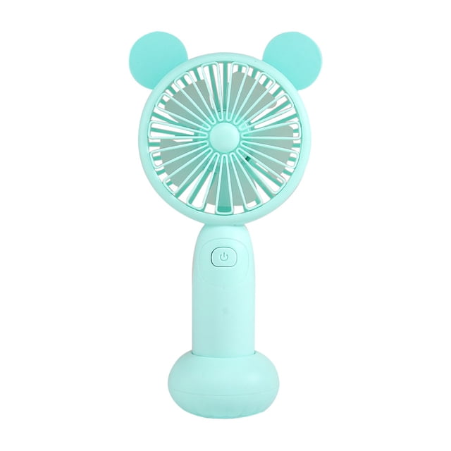 Bewildely Ventilador de bolsillo de mano de dibujos animados, Clip de carga USB, escritorio perezoso, Halter, pequeño regalo de seguidor Electrodomésticos No.02 Bewildely HA8618-02B
