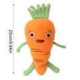 thumbnail image 2 of YATAV Vegetable Plush Bulk Colorful Cute Stuffed Mini Eggplant Chili Corn Tomato Carrot Potato Stuffed Toy Sensory Gifts for Birthday Easter Valentines Day Favors(Carrot), 2 of 2