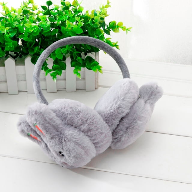 Adult Kids Keep Warm In Winter Plush EarmuffsEars Freezing Rabbit Pattern Earmuffs