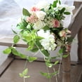 thumbnail image 6 of Wedding Bouquet Pink White Greenery Bridal Bouquet 15.7" Tall, 6 of 6