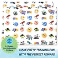 thumbnail image 2 of Potty Watch Training Sticker Chart - Potty Training with 4-Weekly Space Themed Charts & 144 Stickers - Easy to Peel Stickers for Kids - Reward Their Efforts, Fosters Fun & Independence, 2 of 5