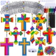 thumbnail image 1 of Kit de manualidades Cross Suncatchers Winlyn, 27 juegos para niños y adultos, 1 of 9
