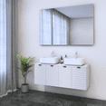 thumbnail image 3 of Capri 4D 120 Double Sink Floating Bathroom Vanity (48" Width), 3 of 6