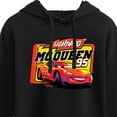 thumbnail image 3 of Disney Cars - Original Lightning McQueen #95 - Juniors Cropped Pullover Hoodie, 3 of 5