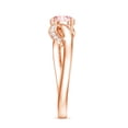 thumbnail image 4 of Rosec Jewels IGI Certified Lab Grown Pink Diamond Infinity Engagement Ring 1 Ct (Fancy Pink Color and VS1 Clarity) - Pink White Diamond Ring, 18K Rose Gold, US 3.50, 4 of 9