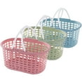 thumbnail image 2 of GOOHOCHY Cestas de almacenamiento de plástico de 3pcs con manijas de la ducha de baño Canky organizadores de la canasta, 2 of 7