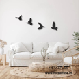thumbnail image 3 of Wooden Wall Art for Home Decoration |4 Birds | Black, 3 of 7