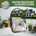 thumbnail image 5 of Uforic Hammock Egg Chair with Cushions,Foldable Hanging Basket Egg Chair for Outdoor, Indoor - Gray, 5 of 10