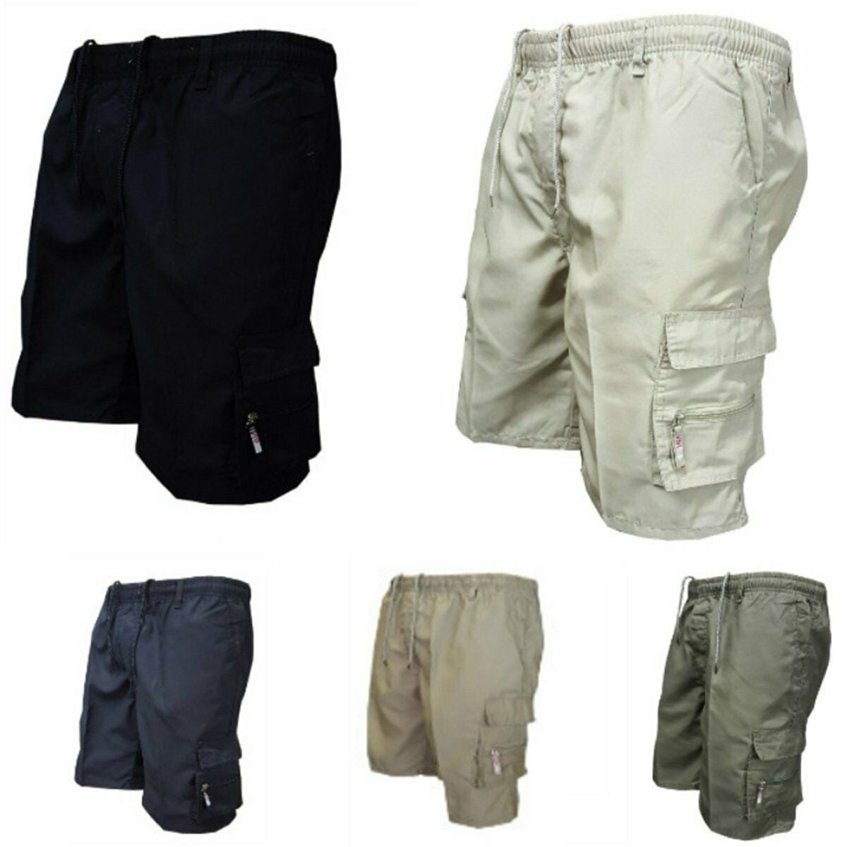 HEJclo Summer Mens Cotton Shorts Military Cargo Shorts 