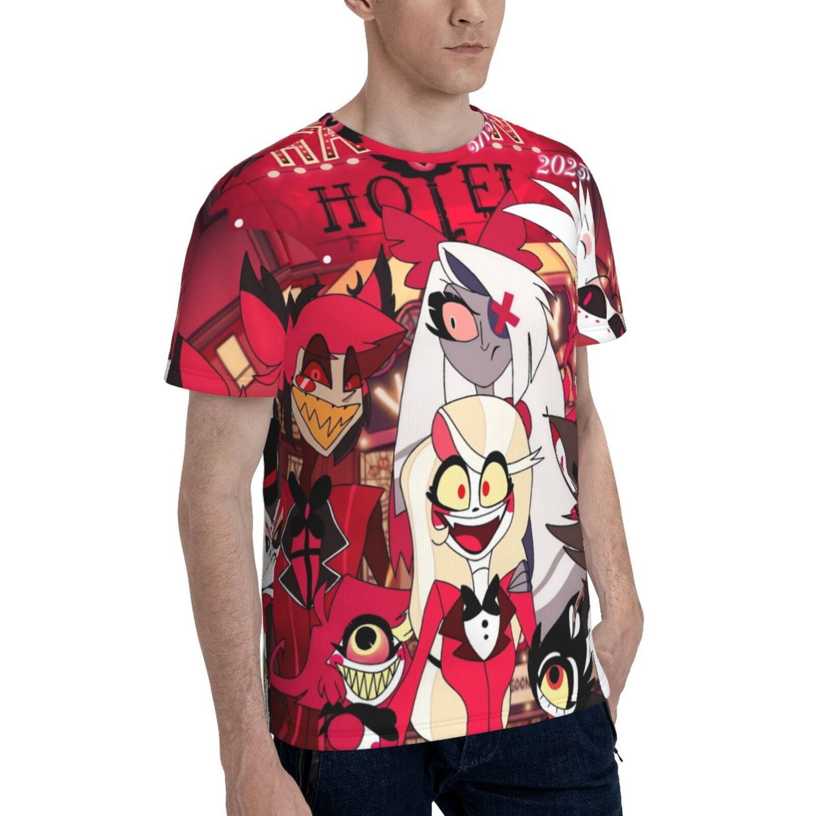 Hazbin Hotel Unisex 3d Pattern Printed Short Sleeve T-Shirts