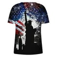 thumbnail image 5 of SELONE Womens Patriotic T Shirts Independence Day Womens Tops Fashion Summer V Neck Short Sleeve Casual T Shirt Blouse Plus Size Patriotic Clothing Patriotic Shirts for Women Red M, 5 of 5