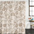 thumbnail image 3 of Khaki Fruit Waterproof Fabric Shower Curtain,Country Retro Floral Botanical Plant Waterproof Fabric Shower Curtain for Bathroom Curtains Bathtubs Hotel Shower Curtains with 12 Hooks Extra Long 72x96, 3 of 8