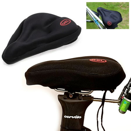 1 Gel Bike Seat Cover Padded Comfortable Bicycle Ride Soft Cushion