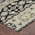 thumbnail image 3 of Addison Rugs Chantille Indoor/Outdoor Transitional Tribal Black Machine Washable Round Rug, 8' x 8', 3 of 7