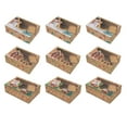 thumbnail image 2 of Xmas Gift Boxes with Display Window, Kraft Paper Case, Gift Giving Holiday Christmas Cookie Boxes for Chocolate, Bakery Cake Strawberries Pastry 9 Set, 2 of 9