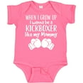 thumbnail image 3 of Inktastic Kickboxing Future Kickboxer Like Mommy Boys or Girls Baby Bodysuit, 3 of 5