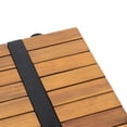 thumbnail image 4 of Solid Acacia Wood Accent - Resists Darkening Over Time / Cream Water-Resistant Cushions - Comfortable and Cleanable + Matte Iron Frame - Elegant and Long-Lasting / Beautifies Home Space, 4 of 6