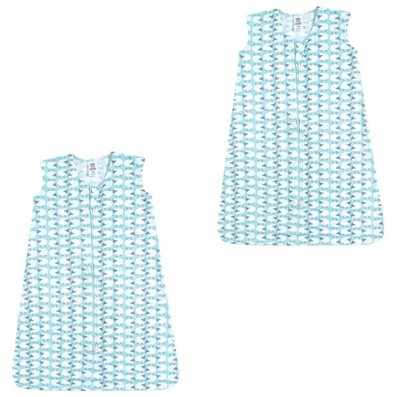 Luvable friends Baby Boy and Girl Jersey Cotton Sleeping Bag 2 Pack, Sheep, 6-12 Months