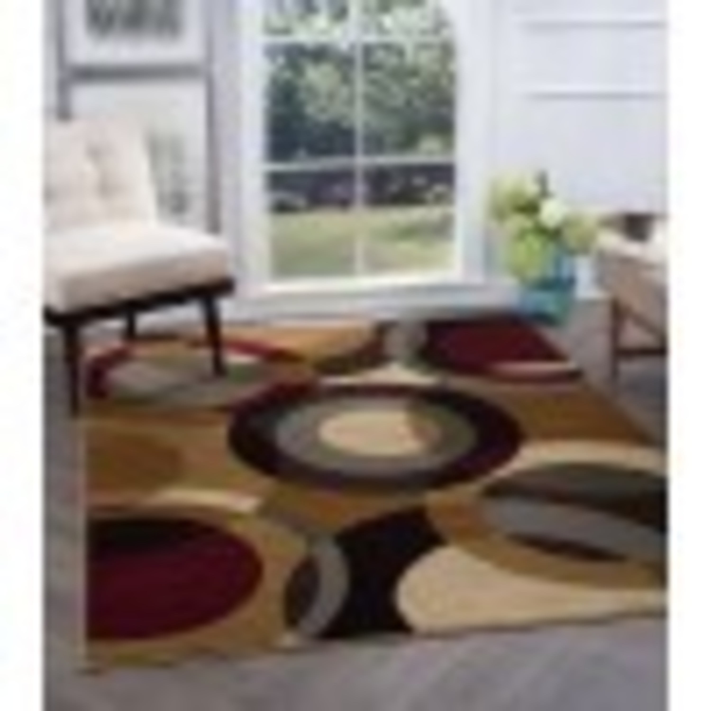 Contemporary 8x11 Area Rug (7'10'' x 10'3'') Geometric MultiColor