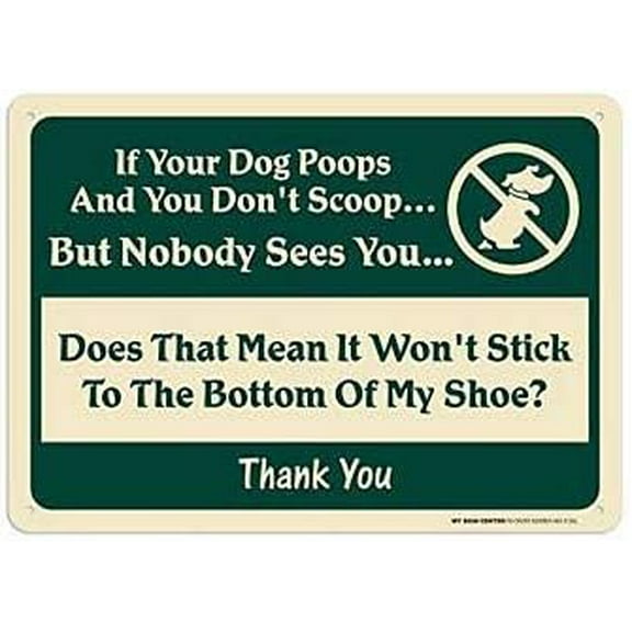 Warning Sign Pick up After Your Dog Sign Business Sign 12X8 Inches Aluminum Metal Tin Sign