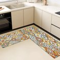 thumbnail image 5 of Kitchen Rugs Sets of 3 Non Slip Washable Kitchen Mats for Floor, Waterproof Kitchen Runner Rug, Floor Mat Carpet for Entryway, Laundry, Sink, Hallway, Bathroom, 5 of 10