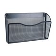thumbnail image 1 of Abbracc Wall Mounted Mesh File Holder Display Rack Display Stand Metal Magazine Rack Black, 1 of 9
