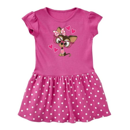 

Inktastic Valentines Gifts for Chihuahua Lover Gift Toddler Girl Dress