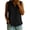 Black, variant on Summer Tops for Women Work Sleeveless V-Neck Circle Tops - Side Pocket for Fall Green S