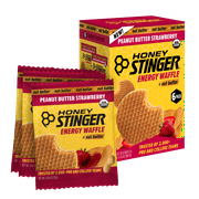 Honey Stinger Organic Energy Waffle Snack, Peanut Butter Strawberry, 1.06 oz, 6 Count