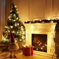 thumbnail image 4 of Deago Christmas Lights Snowflake String Lights 20 Ft 40 LED Fairy Lights Battery Operated Waterproof for Xmas Garden Patio Bedroom Party Decor Indoor Outdoor Celebration Lighting (Warm Color), 4 of 8