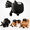 Black, variant on Lethargic Calming Pet Massager, Rechargeable Kneading and Warming Device with Adjustable Strap for Dogs and Cats