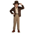 thumbnail image 1 of Youth INDIANA JONES Costume - Shirt and Jacket with Series Logo, Pants with Foam-Back Belt, and Hat, 1 of 6